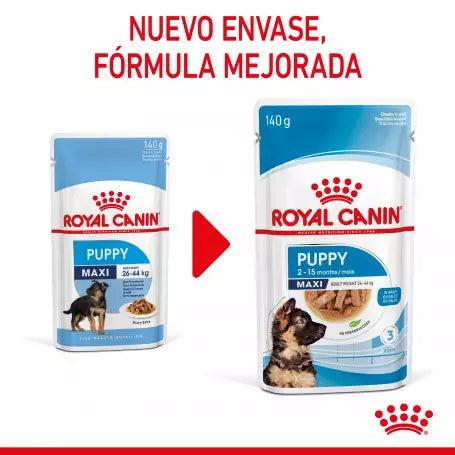 Royal Canin Maxi Puppy pouch 10x140g comida húmeda cachorro raza grande Gabo y Gordo E Shop Gran Canaria