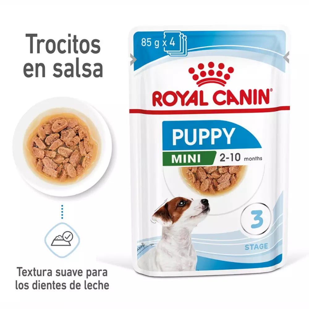 Royal Canin Mini Puppy pouch 12x85g comida húmeda cachorro raza pequeña Gabo y Gordo E Shop Gran Canaria