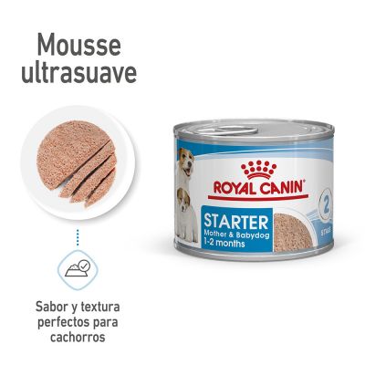 Royal Canin Starter Mother & Babydog mousse 12x195g para perra gestante y cachorros Gabo y Gordo E Shop Gran Canaria