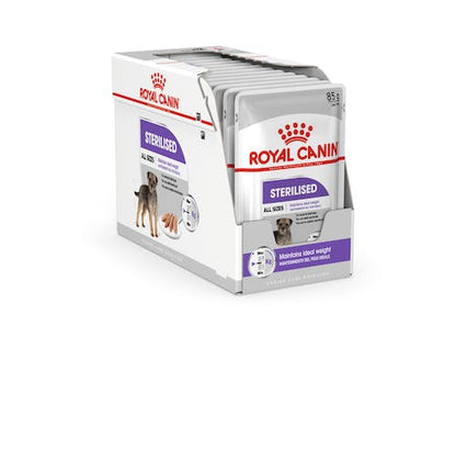 Royal Canin Sterilised paté perros esterilizados 12x85g Gabo y Gordo E Shop