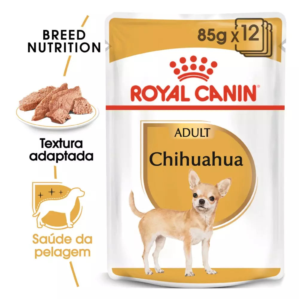 ROYAL CANIN RAZA CHIHUAHUA HUMEDO 12 x 85 g Gabo y Gordo E Shop, la mejor tienda online en Gran Canaria, Islas Canarias, España, tienda online para mascotas, perros, gatos, conejos, tortugas, animales, accesorios para mascotas en general. 
Gabo y Gordo E Shop is the best online pet shop in Gran Canaria, Canary Islands, Spain.