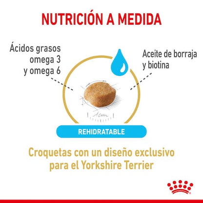 ROYAL CANIN Yorkshire +8 1,5 kg. Gabo y Gordo E Shop, la mejor tienda online en Gran Canaria, las Islas Canarias, España, tienda online para mascotas, perros, gatos, conejos, tortugas, animales, accesorios para mascotas en general. 
Gabo y Gordo E Shop in Gran Canaria, Canary Islands, the best store for pets, dogs, cats, rabbits, turtles, animals, pet accessories.
